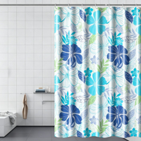 Grand rideau pliable imperméable à anneaux, rideau de séparation pour salle de bain, rideau de douche en PEVA