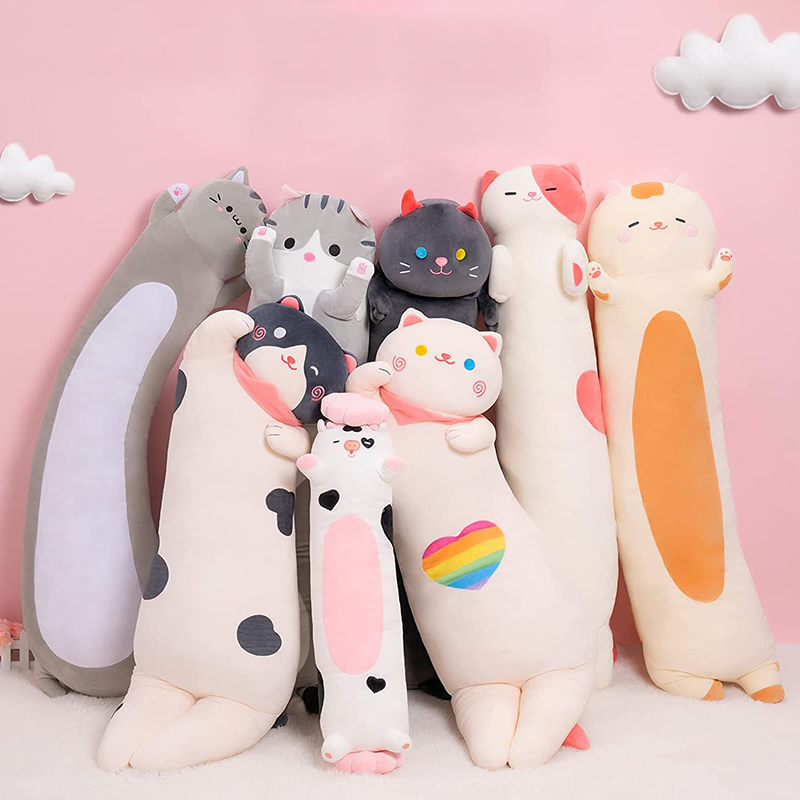 50/70/90/110/130/150cm kawaii cat kitten plush pillow stuffed animals toys doll cat plush pillow