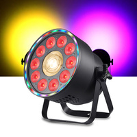Projecteur LED COB 200W + 10*10W RGBW 4-en-1 avec Wash RGBW et anneau Halo DMX512, CRI élevé 92, température de couleur 3200-6500K, mise au point linéaire