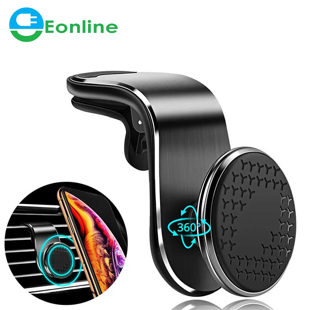 Eonline ที่วางโทรศัพท์ในรถแบบแม่เหล็ก, ที่วางโทรศัพท์ในรถอเนกประสงค์สำหรับ phone11ช่องระบายอากาศโลหะระบบนำทางด้วยแม่เหล็กยึดกับรถหมุนได้360องศา
