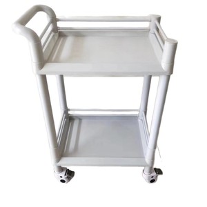 Medical Utility Cart <b>Plastic</b> Rectangle With <b>Wheels</b> For Bathroom Storage Neatening - Product Image 4