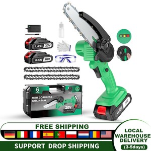 Professional 20V Cordless Chain Saw DIY Grade <b>Power</b> <b>Tools</b> for Wood Cutting Local US Warehouse Support Drop Shipping CS-150A 6inc - Product Image 2