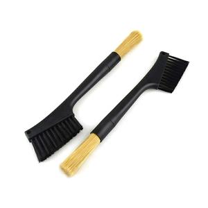 Machine à café manuelle à double usage, brosse de nettoyage à cheveux doux, brosse de nettoyage à double tête pour moulin à café - Product Image 1