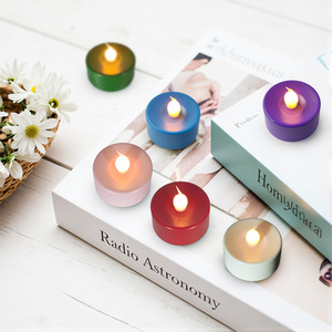 Led Nến điện Pin hoạt động Trắng Tealight trà nhỏ nến dẫn ánh sáng nến - Product Image 1