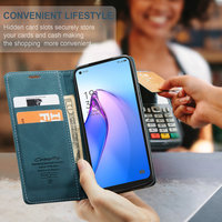 Étui en cuir pour OPPO Reno 8 7 6 Realme C30 C11 C21 C20 2021 C25Y C31 9i 8i A15 A54 A72 A73 A53 A74 F19 Pro A5 A9 2020 A7 housse