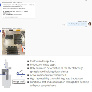 Herramientas de Plegado Personalizadas para la Formación de Bisagras en Chapa Metálica - Product Image 6