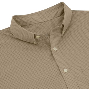 Camisa de Manga Corta para Hombre, Tallas Grandes, Transpirable, Cuello Alto, Sin Arrugas, con Botones, Estampado a Cuadros, Logotipo Personalizado, Impresión por Serigrafía ODM - Product Image 5
