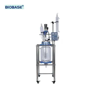 BIOBASE prezzo di fabbrica rivestito reattore biologico reattore in vetro con Display LCD per laboratorio