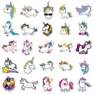 51pcs קריקטורה חמוד unicorn pvc ויניל מדבקה עמיד למים חבילות מדבקה לילדים מחשב נייד סקייטבורד - Product Image 3