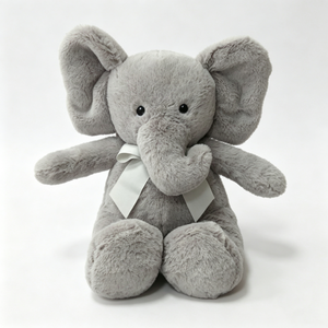 Peluche d'éléphant assis personnalisée, Peluche d'éléphant grise, Peluche d'éléphant, Animal en peluche d'éléphant, Peluche d'éléphant mignonne - Product Image 2