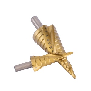 3 Chiếc Mũi Khoan Bước Hình Nón HSS Titan Lớn Thân Lục Giác 4-12 / 20/32Mm Bộ Dụng Cụ Cắt Lỗ Mũi Khoan Bước Cạnh Rãnh - Product Image 1