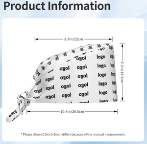 Custom Breathable Adjustable Working Cap Soft Polyester Sweat Absorbent Bouffant Cap for Work - Product Image 6