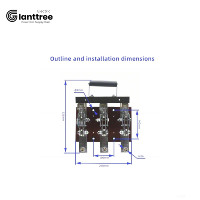 GIANTTREE Interrupteurs-couteaux 3 pôles en cuivre 600V AC, usage industriel, qualité supérieure, basse tension, prix attractif