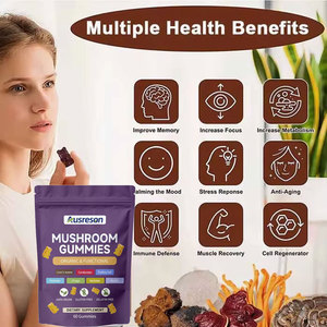 Caramelle Gommose ai Funghi con Etichetta Privata OEM, Integratore per il Focus Mentale, Gommose Biologiche ai Funghi con 10 Tipi: Chaga, Criniera di Leone, Reishi, Cordyceps - Product Image 3