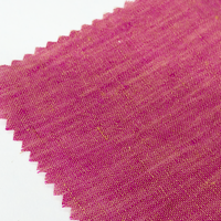 Tissu en toile de chanvre et lin écologique et respirant, 50% chanvre, 50% lin, 124 GSM, tissé coloré pour vêtements et artisanat
