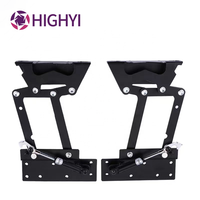La mesa de acero laminado en frío HIGHYI admite el amortiguador hidráulico, elevador de mesa de té, accesorios de hardware para muebles, soporte plegable
