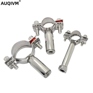 AUQIVM Support de fixation réglable en acier inoxydable 304 316 de haute qualité, poli d'un seul côté, pour tube circulaire, suspension de tuyau, serrage - Product Image 6