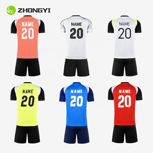Jersey Sepak Bola Unisex Musim 2026-27 100% Poliester Bernapas Cepat Kering Elastis Lengan Pendek Setelan Latihan Musim Panas Pilihan Logo - Product Image 1