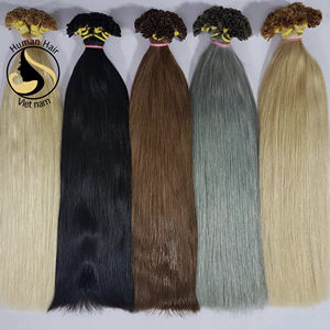 Extensiones de cabello humano de doble estiramiento, cabello prepegado con punta plana I /U, queratina italiana, venta al por mayor, de Vietnam - Product Image 6