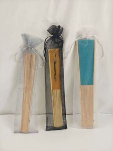 Eco-Friendly Wholesale Wedding Organza <b>Bags</b> Bamboo Crafts Hand Fan Storage and <b>Gift</b> Packaging for Weddings - Product Image 5