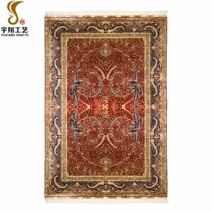 YUXIANG Karpet Area Sutra Persia, Karpet Turki Antik Rumah 6X9