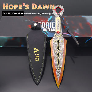 เกมเอเพ็กซ์ตำนาน30ซม. สินค้ามรดกมรดกรุ่งอรุณแห่งความหวัง30ซม. ชุดของขวัญมีด kunai ทำจากโลหะเต็มรูปแบบอาวุธ - Product Image 6