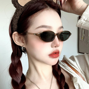 Lunettes de soleil ovales sexy pour femme, nouvelle mode 2026, motif léopard marron, verres solaires tendance, style rétro coloré - Product Image 5