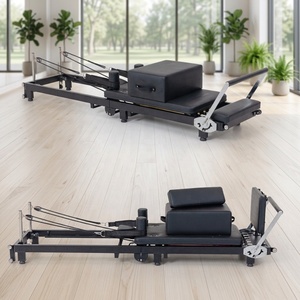 Machine de Reformer Pliante en Acier Portable et Facilement Transportable avec Plateforme de Saut, Capacité 180 kg, Écologique - Product Image 1