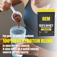 Poudre de protéines de lactosérum au chocolat en gros, fabrication OEM |   25 g de protéines pour la récupération musculaire sportive