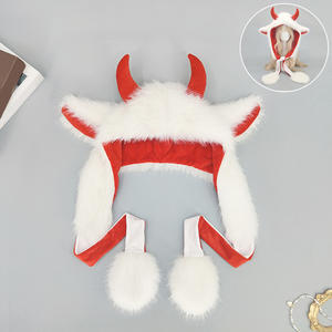 Coiffe unisexe unique en forme de corne de yack synthétique pour Halloween, ensemble de <span class=keywords><strong>d</strong></span>écoration de fête pour influenceurs et diffusion en direct - Product Image 6