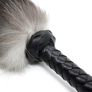 Male Sex Bondage Leather Flogger for Sex Bdsm Spanking Artificial Fur Flogger <strong>Whip</strong> for Sex <strong>Stock</strong> Fetish Taste Teaser Toys - Product Image 3