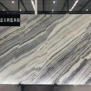 Marmo Italiano Blu con Venature Effetto Legno e Finitura Anticata per Pareti Interne, <span class=keywords><strong>Pietra</strong></span> Resistente all'Acqua - Product Image 2