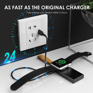 <span class=keywords><strong>IWatch</strong></span> Magnetic Wireless Charger Powerbanks 1000mAh Power Bank Super Mini con cordón Portable 2,5 W Smartwatch Power Banks - Product Image 2