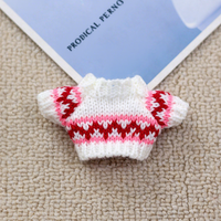 Nouveaux produits 2026 : Pulls à rayures colorées pour poupées Moru, vêtements pour poupées Kt, moins d'un dollar, 10 cm, 14 cm