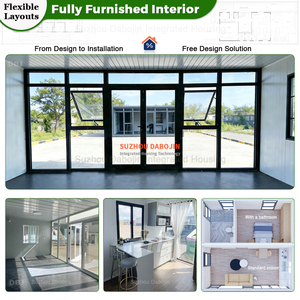 Casa Contenedor Modular Prefabricada de Lujo, Expandible de 40 pies/20 pies, Plegable, Moderna, Minimalista, para <span class=keywords><strong>Restaurante</strong></span> al Aire Libre con Estructura de Acero - Product Image 3