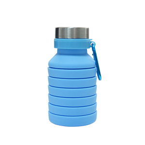 Bouteille d'eau en silicone pliable avec base robuste et gain de place, tasse souple en silicone, gobelet d'eau en silicone - Product Image 1
