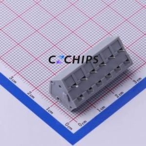 KF243A-5.0-6P Spring Terminal Block Through hole Component (THT),P=5mm Connector 5mm 6P 6 17A - Product Image 2