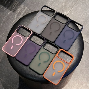 Funda Magnética Translúcida con Sensación de Piel para Teléfono, Carcasa Mate para iPhone Air 17 Pro Max, Resistente a Impactos - Product Image 1