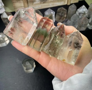 Tour de quartz fantôme tour de quartz de jardin naturel en gros à vendre - Product Image 5