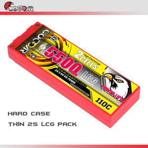 CODDAR 2S 5500MAH 7.4V 110C 220C 5mm balle 20.5mm épaisseur LCG boîtier rigide RC LiPo batterie 1/10 RC voiture bateau <span class=keywords><strong>Tamiya</strong></span> sauterelle - Product Image 5