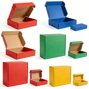 Boîtes d'expédition en carton ondulé personnalisées pour vêtements, cadeaux, emballages, boîte d'expédition rose - Product Image 4