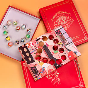 12 pezzi di Natale creativo cielo stellato vuoto imballaggio di amido di mais <span class=keywords><strong>scatole</strong></span> di carta <span class=keywords><strong>per</strong></span> il cibo <span class=keywords><strong>per</strong></span> il pianeta scatola regalo di cioccolato - Product Image 2