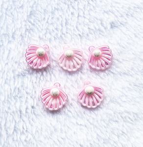 Pendientes de <span class=keywords><strong>Perlas</strong></span> de Resina Rosa de 15 mm con Perla Blanca para Pegar como Decoración, Gran Venta - Product Image 2