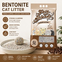 Arena Sanitaria para Gatos de Bentonita Gris Ecológica de Alta Calidad, Súper Absorbente, Libre de Polvo, Aglutinación Rápida para Gatos