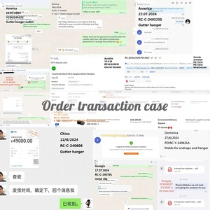 6 ''accessoires de <span class=keywords><strong>crochet</strong></span> de support de garde de gouttière de pluie cachés avec le style de pince à vis renforcer le cintre de gouttières - Product Image 4