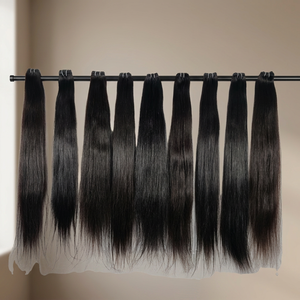 ผมต่อของ100% ผมมนุษย์ผมตรงยาวลอนตรงยาวธรรมชาติสีดำของเรมี่ - Product Image 1