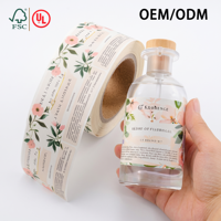 Étiquettes autocollantes personnalisées pour emballages de flacons de parfum, résistantes à l'eau et à l'huile, rouleaux d'étiquettes de luxe pour marques cosmétiques, autocollants avec logo.