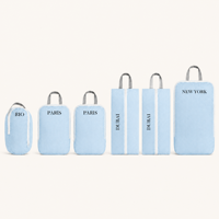 Cubes de compression pour bagages, lot de 6 pièces pour le voyage, accessoires de voyage, organiseurs de bagages extensibles