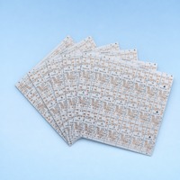Carte de circuit imprimé LED en aluminium RoHS ISO9001, base en aluminium de 1,0 mm, cuivre de 25 µm, personnalisation OEM ODM, carte de circuit imprimé LED pour l'éclairage