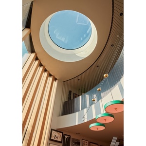 Khung Nhôm Tráng Men Đôi Đèn Trần Hình Tròn Lớn Đèn Trần Mái Nhà Cho Mái Nhà - Product Image 1